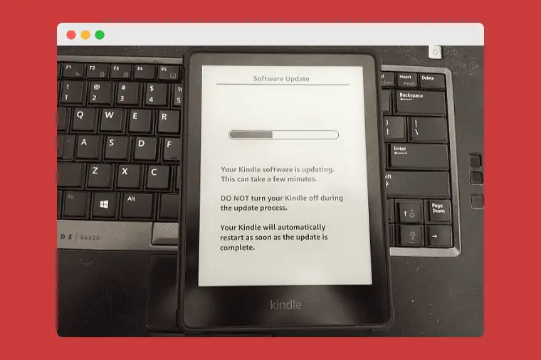 image of updating kindle