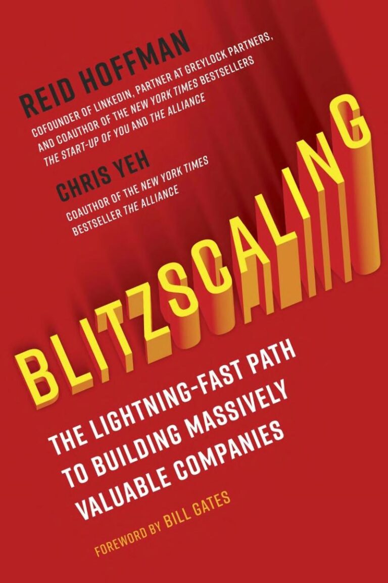 Blitzscaling book cover