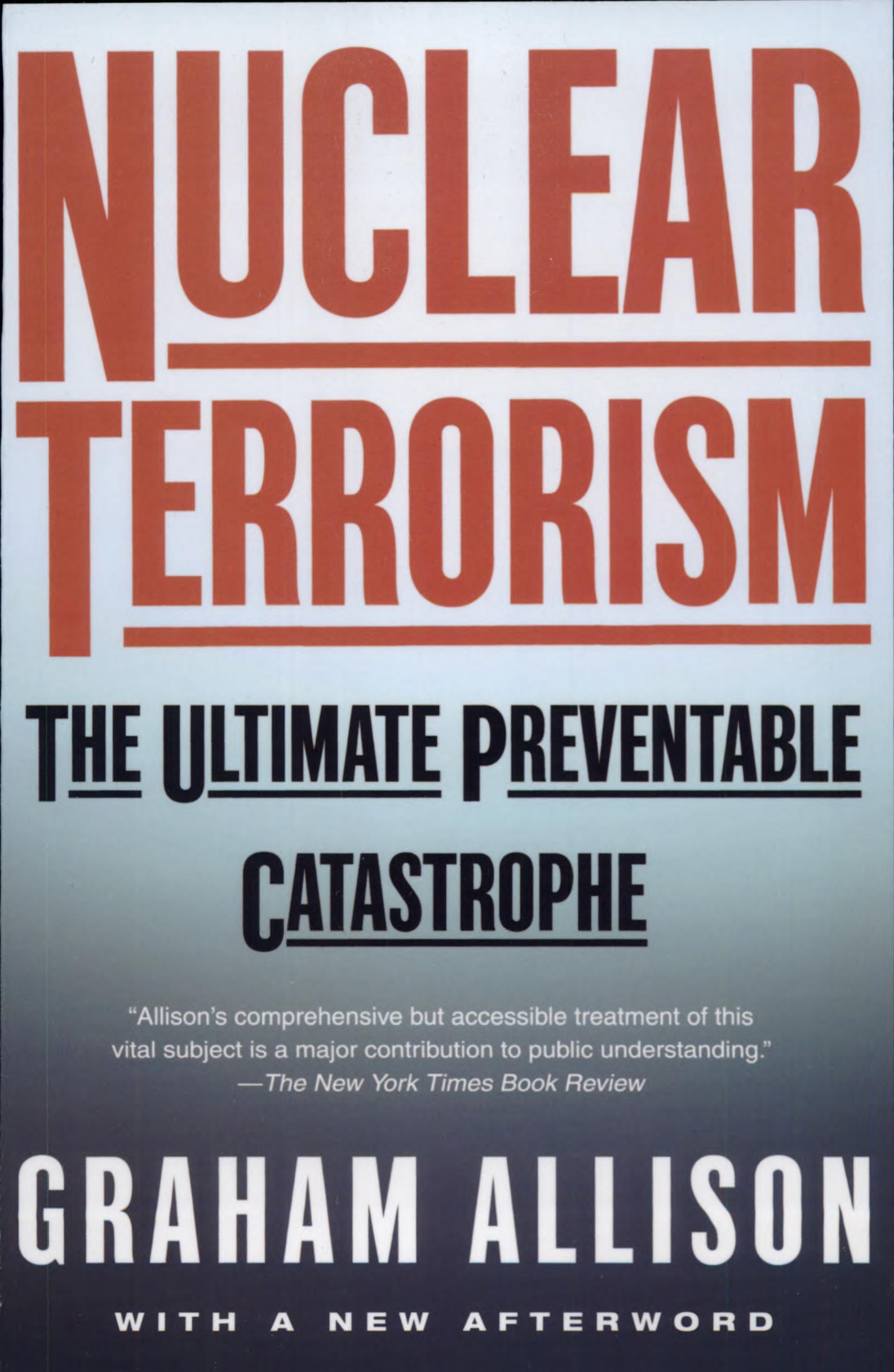 Nuclear Terrorism book cover