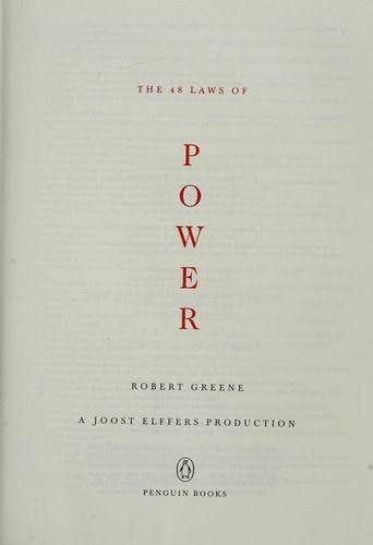 The 48 Laws of Power book cover