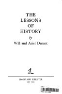 The Lessons of History book cover