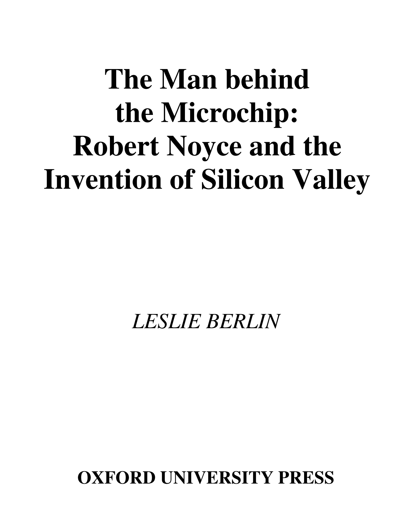 The Man Behind the Microchip book cover