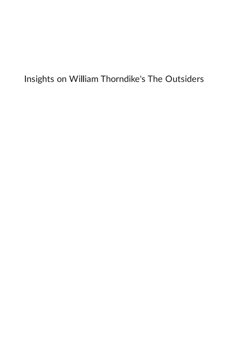 The Outsiders book cover